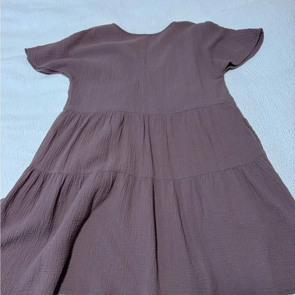 Madewell Dusty Rose Textured dress - Picture 3 of 3